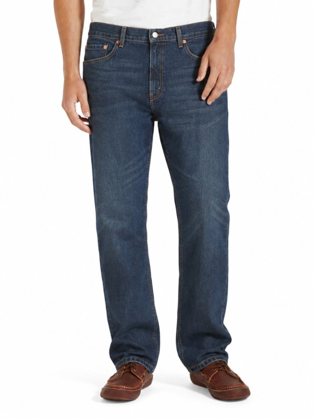 Levi's 505 Regular Fit Straight Leg Jeans Dark Wash Men's Size 40x30 NEW Denim